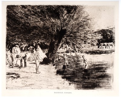 Lot 748 - Max Liebermann - Badende Jungen | etching