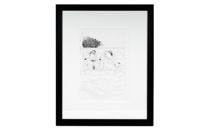 Lot 72 - David Hockney - In The Dull Village | etching