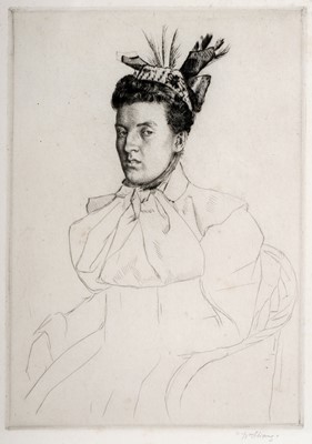 Lot 99 - William Strang - Mrs Vian, No. 2 | etching