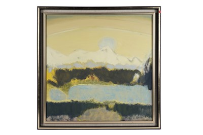 Lot 909 - John Houston - Moon Over the Lake | oil