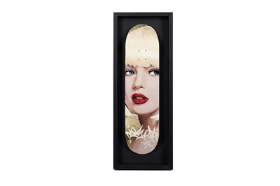 Lot 666 - Troika - Wondering | painting on a skateboard