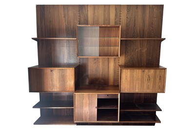 Lot 643 - Poul Cadovius for Cado Denmark: a Danish rosewood modular wall unit