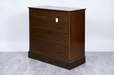 Lot 112 - A Georgian style inlaid mahogany chest of drawers