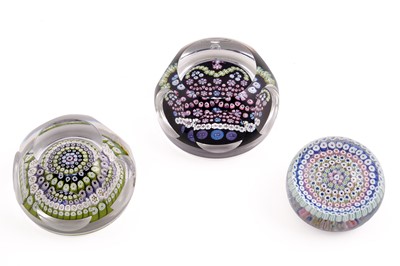Lot 416 - A Whitefriars Queen Elizabeth II Silver Jubilee paperweight; and two others