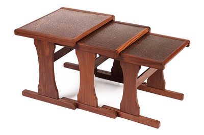 Lot 617 - G-Plan: a set of three teak nest of tables