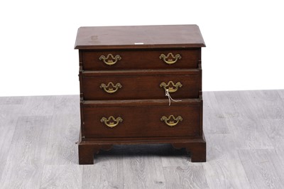 Lot 67 - A Georgian style mahogany waterfall chest of drawers