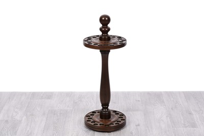 Lot 78 - A Victorian style mahogany snooker cue stand