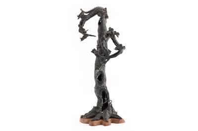 Lot 257 - A substantial Chinese bronze centrepiece