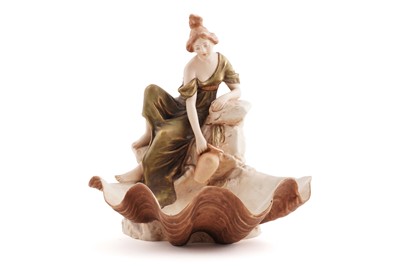 Lot 377 - A Royal Dux figural bowl
