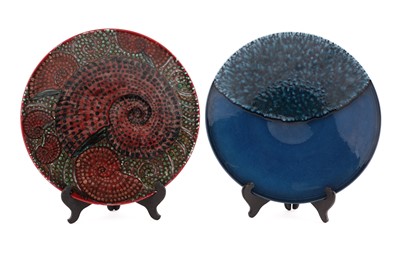 Lot 369 - Two Poole Pottery chargers