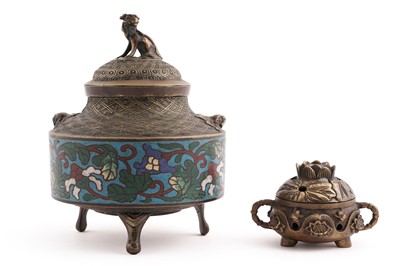 Lot 259 - Two Chinese bronze censers