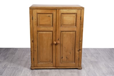 Lot 52 - A Victorian pine cabinet