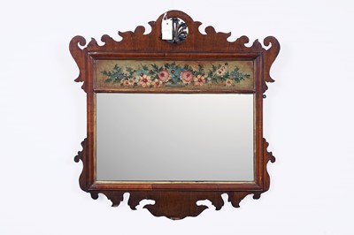 Lot 145 - A George III mahogany pier glass mirror
