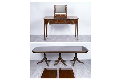 Lot 111 - Two tables; and a mirror
