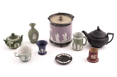 Lot 326 - A collection of coloured Wedgwood Jasperware