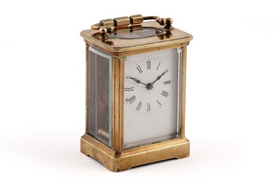 Lot 160 - Richard & Co: an early 20th Century brass carriage timepiece