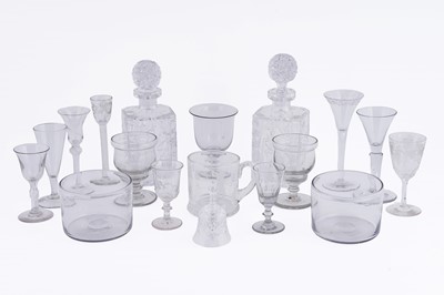 Lot 408 - A collection of 19th Century and later glassware