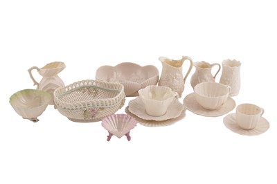Lot 392 - A collection of 20th Century Belleek china