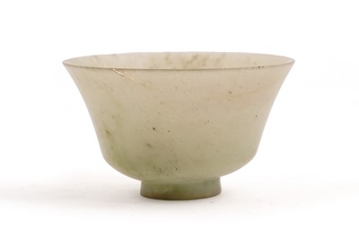Lot 261 - A Chinese jadeite bowl