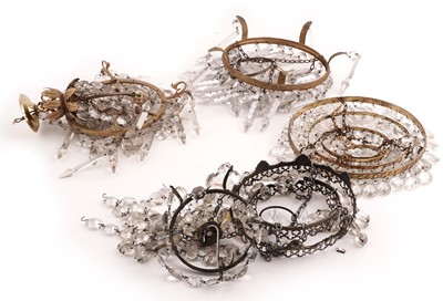 Lot 286 - Seven 19th Century and later chandeliers