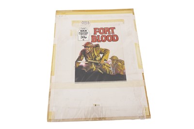 Lot 266 - Original painted artwork for the front cover of Fleetway’s War Picture Library No. 2029