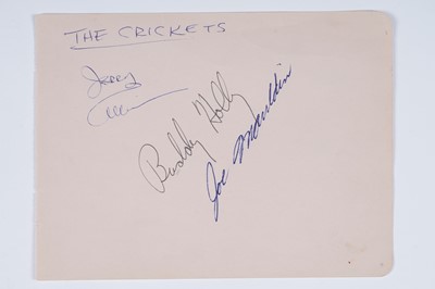 Lot 199 - A Buddy Holly and The Crickets signatures