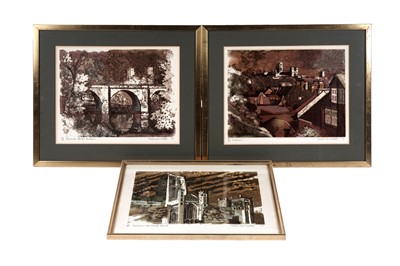 Lot 107 - Norman Wade - Three views of Durham | lithographs