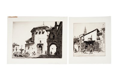 Lot 26 - Lionel Arthur Lindsay - Antequera and Toledo | etchings