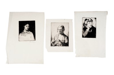 Lot 27 - Rosa Somerville Hope - Three female studies | etchings