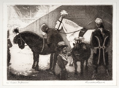 Lot 14 - Russell Sidney Reeve - Circus Performers | aquatint etching