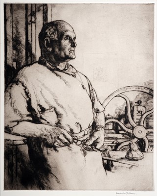 Lot 2 - Malcolm Osborne - Portrait of W.P. Robins | etching
