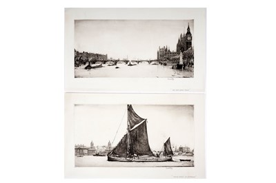 Lot 36 - Charles William Cain - Two London Views | etchings