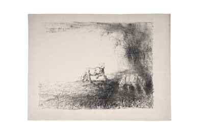 Lot 11 - Edmund Blampied - Two horses | lithograph