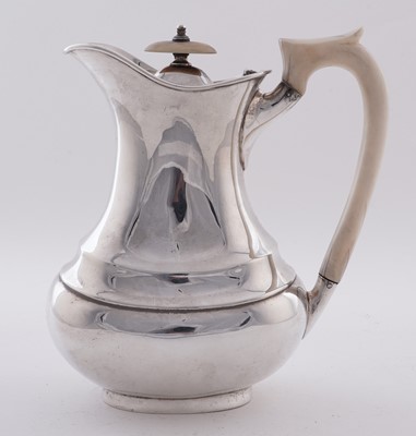 Lot 15 - A George V silver four piece tea service; and an Elizabeth II silver salver