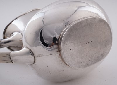 Lot 15 - A George V silver four piece tea service; and an Elizabeth II silver salver
