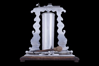 Lot 349 - A British First World War period chrome plated trench art gong