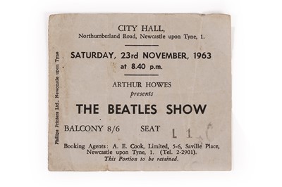 Lot 204 - A Beatles Show Ticket 1963 Newcastle