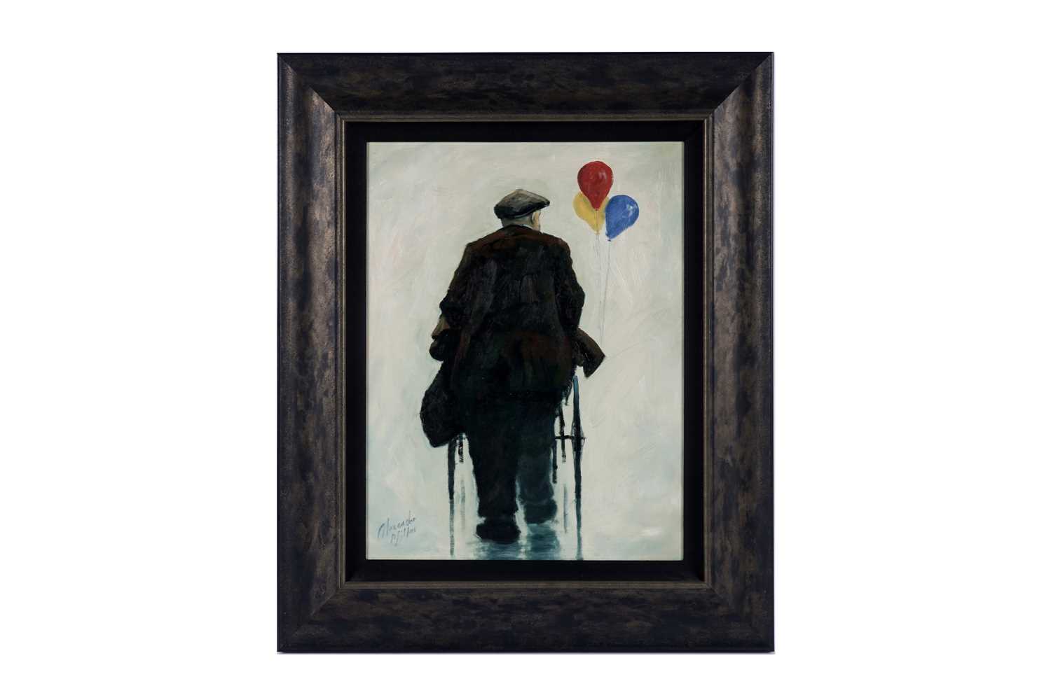Lot 89 - Alexander Millar - The balloon seller | oil