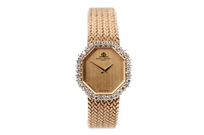 Lot 442 - Baume & Mercier, Geneve: an 18ct yellow gold cased lady's cocktail watch