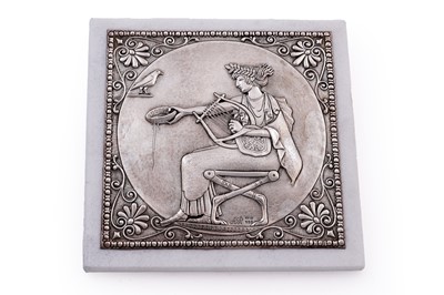 Lot 252 - A late 20th Century Greek silver plaque