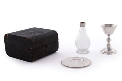 Lot 247 - A Victorian silver miniature or travelling communion set