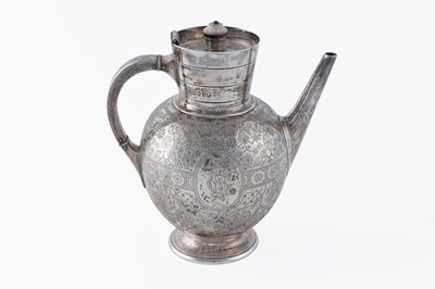 Lot 89 - A Victorian four-piece tea service, by Martin, Hall & Co