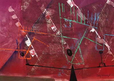 Lot 520 - John Tunnard - Hobbyhorse | gouache