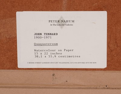 Lot 501 - John Tunnard - Quaquaversum | gouache and watercolour over pencil