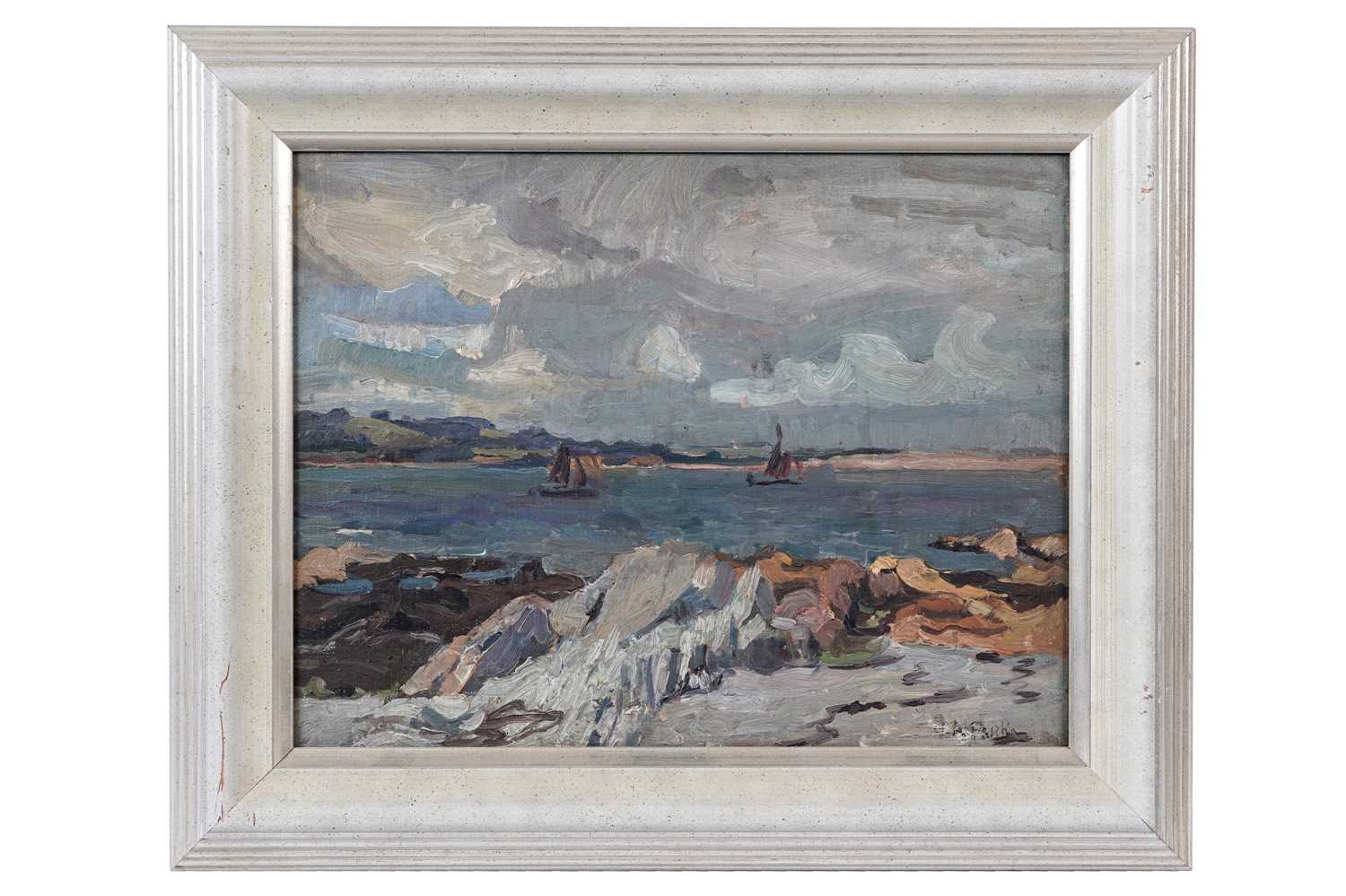 Lot John Anthony Park - Boats Off the Coast | oil