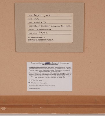 Lot Wilhelmina Barns-Graham - April, 1991 | screenprint