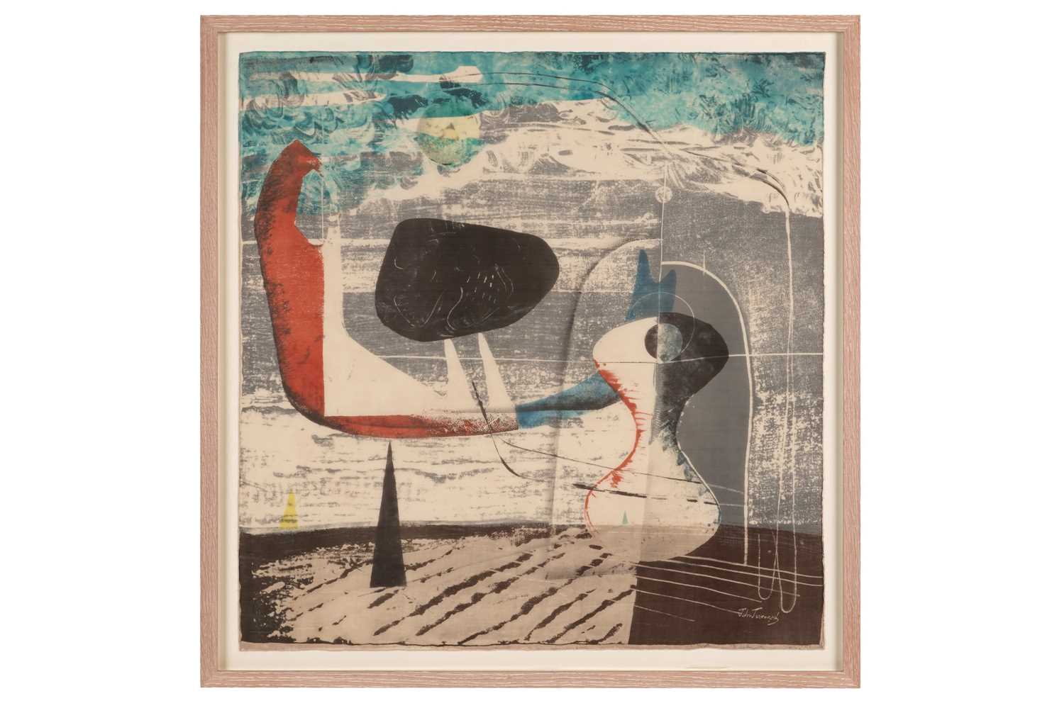 Lot 555 - John Tunnard - Untitled | silk scarf