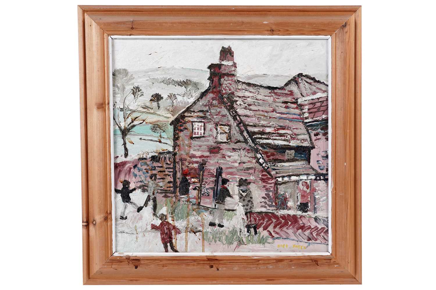 Lot Fred Yates - Farm Scene | oil