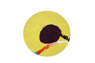 Lot 579 - Trevor Bell - Light Hearted in Yellow | acrylic on shaped construction