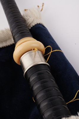 Lot 19 - A set of Scottish bagpipes